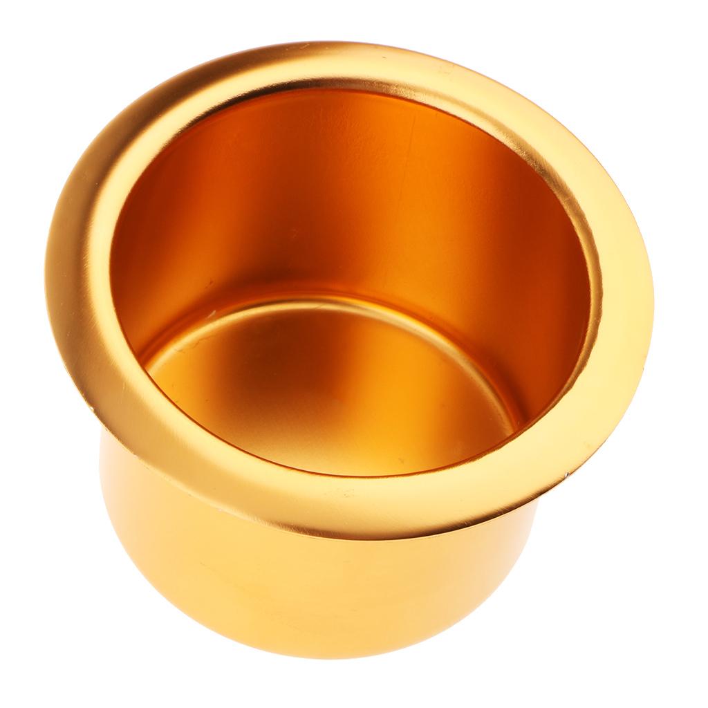 4x Aluminum Alloy Cup Holder for Marine Boat Car Truck Camper RV Gold