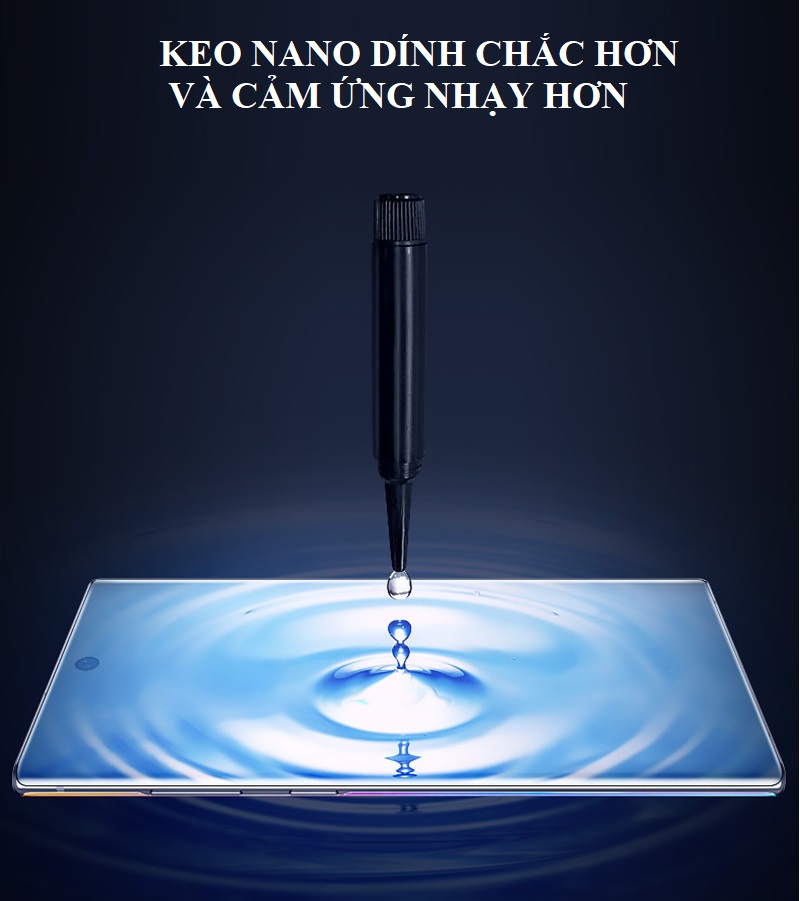 Kính Cường Lực Trong Suốt 100148 dành cho điện thoại Samsung Galaxy Note 9 - FULL KEO UV - Hàng Nhập Khẩu