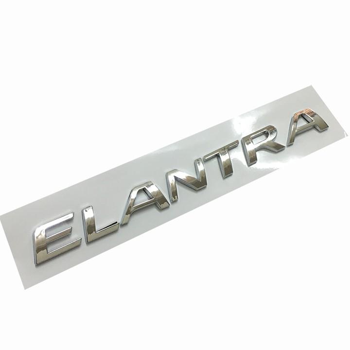 Tem Logo Chữ Nổi ELANTRA Dán Đuôi Xe