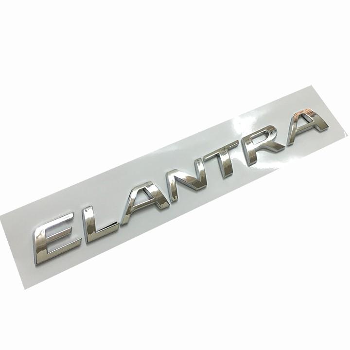 Tem logo chữ nổi ELANTRA dán đuôi xe