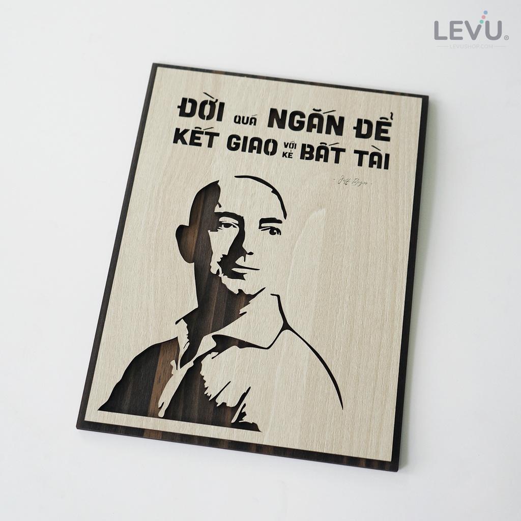 Tranh status ngắn gọn về lời khuyên của Jeff Bezos ý nghĩa LEVU NT11