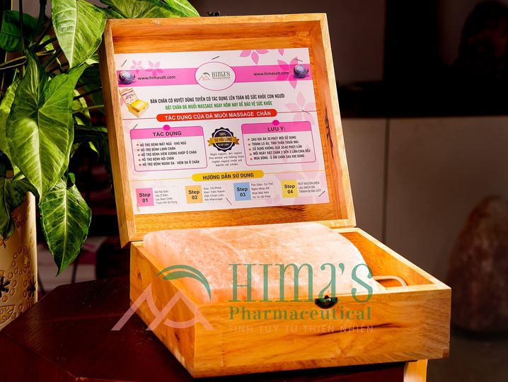 BÀN ĐẶT CHĂN ĐÁ MUỐI HIMALAYA HIMA`S HỖ TRỢ TÊ BÌ XƯƠNG KHỚP CHO MỌI GIA ĐÌNH