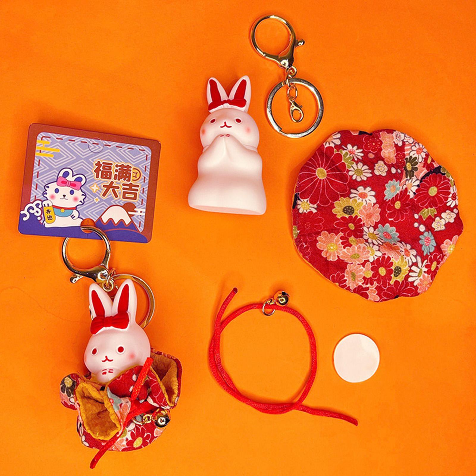 Cartoon Car Pendant Gift Chinese New Year Pendant Doll Pendant for Car Key bag Decor