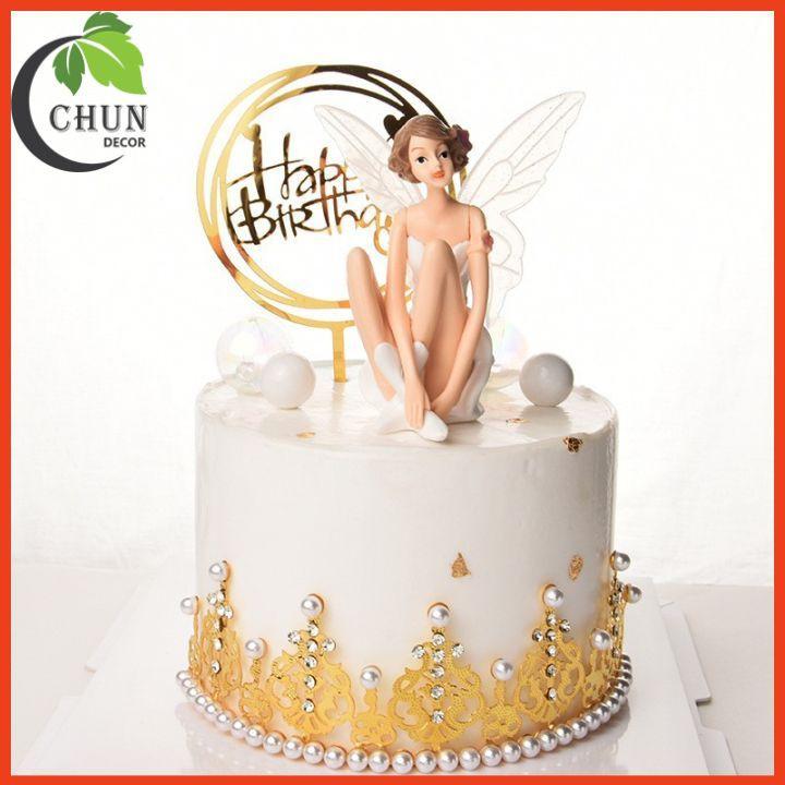 Set 3 thiên thần trang trí kệ tủ, kệ gắn tường, bàn làm việc, giá sách
