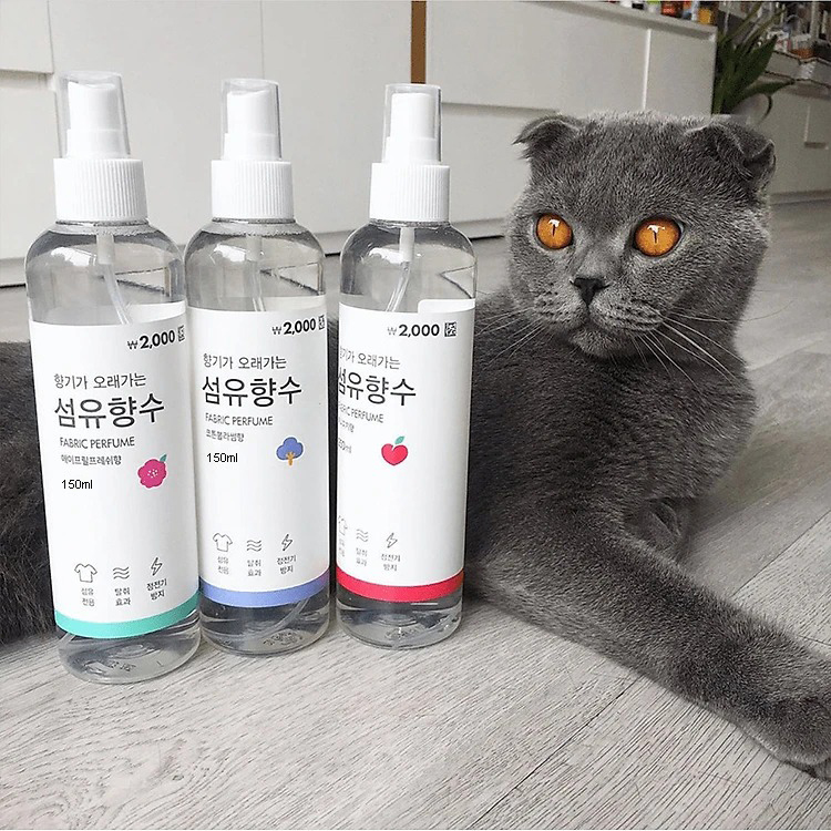 Xịt Thơm Khử Mùi Quần Áo Fabric Perfume Hàn Quốc 150ml Tiện Lợi, Xịt Thơm Phòng Đa Năng- Giao mùi ngẫu nhiên