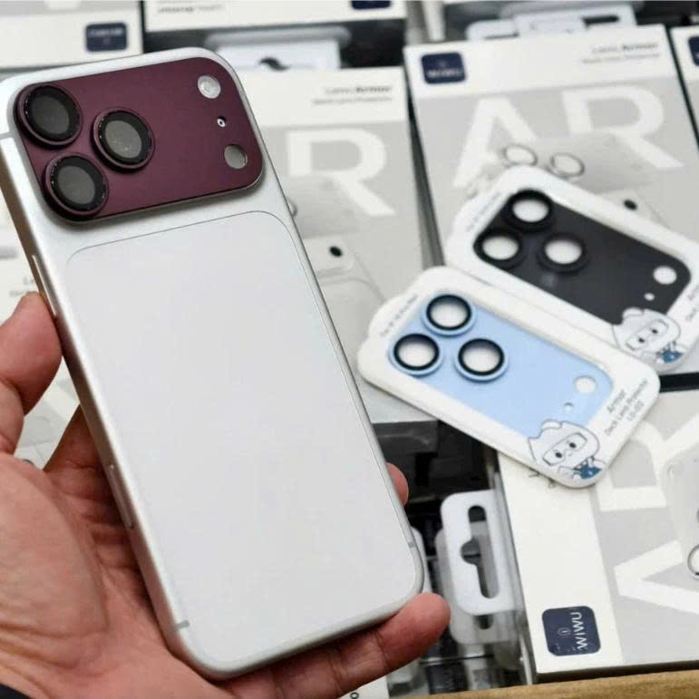 Dán Bảo Vệ Cụm Lens PVD 3D &amp; Lens AR Cho iPhone 18 Pro Max - Chống Va Đập - Chống Phản Quang - Hàng Nhập Khẩu
