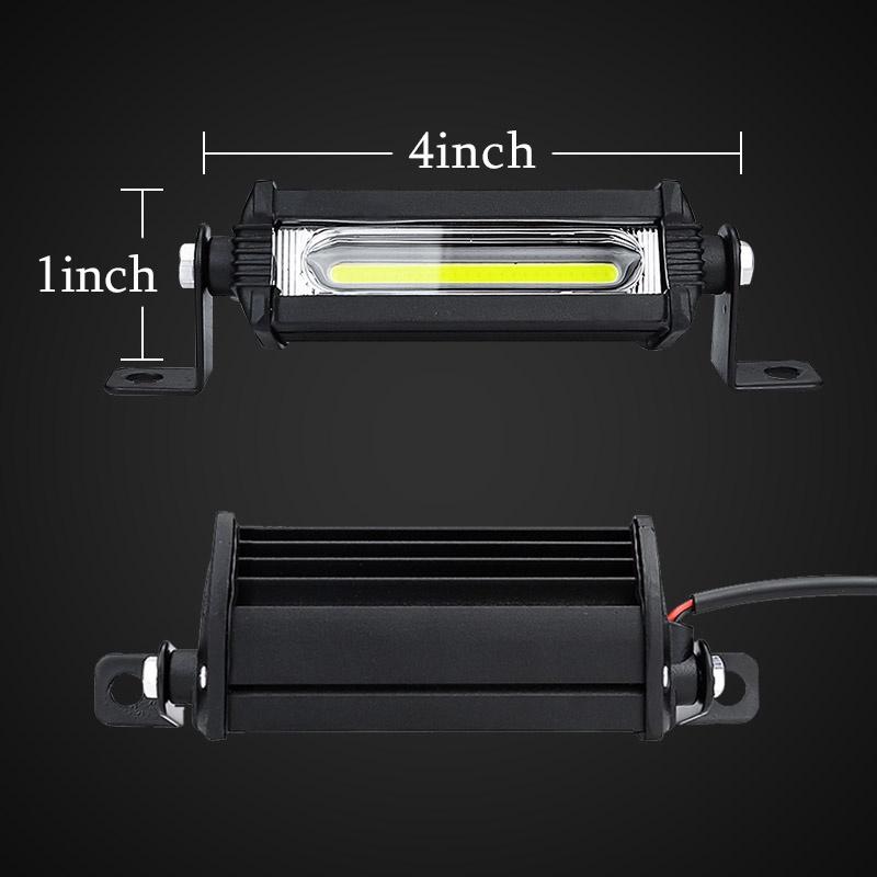 Đèn pha sương mù LED COB 12v 4 inch chiếu sáng an toàn khi lái xe dành cho xe tải/ xe máy/ xe tay ga/ xe địa hình