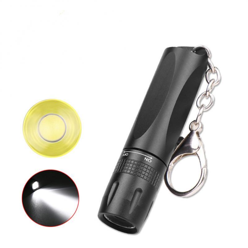 Portable Pen Light Keychain Mini Flashlight Pocket LED Torch Pen Clip LED Flashlight Hand Light With Key Chain For Camping