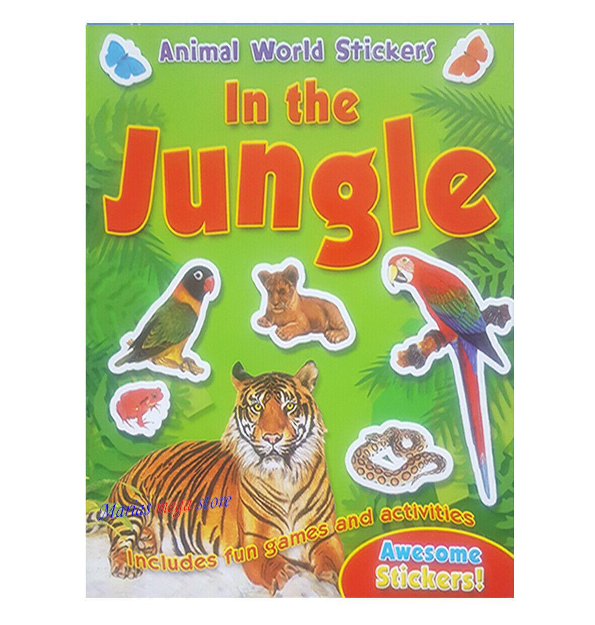 ANIMAL WORLD STICKER ACTIVITY - In The Jungle