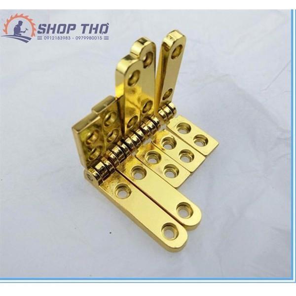 Bản lề chữ L mở 95 độ W - 058 mầu bạc, mầu vàng