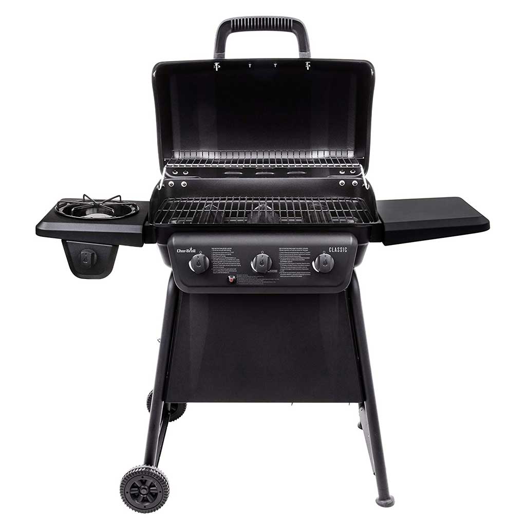 Bếp nướng gas 3 đầu đốt Landmann Char-Broil Classic 467730317 có bếp phụ hàng chính hãng