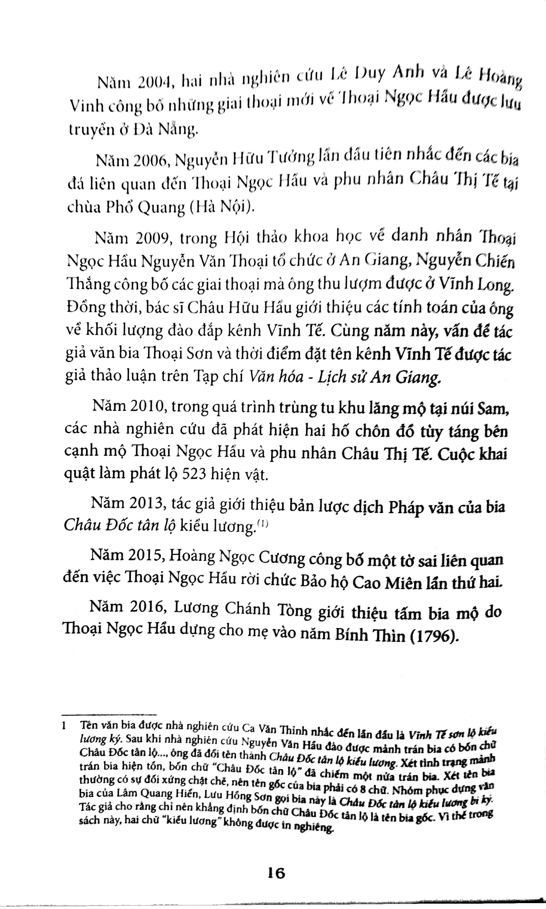 Thoại Ngọc Hầu Qua Những Tài Liệu Mới