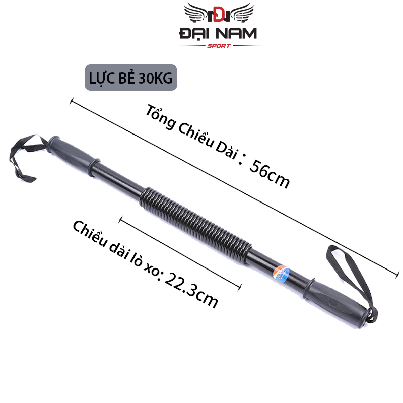 Gậy Bẻ Lò Xo Ti Tan Lực Bẻ Từ 20Kg Đến 50Kg Tập Tay, Vai, Xô, Ngực Body Tại Nhà Hàng Loại 1 - Lực Bẻ 30Kg