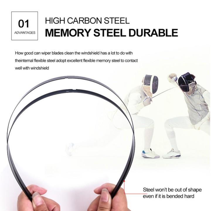 Bộ 2 thanh gạt nước mưa ô tô Nano mềm cao cấp dành cho hãng xe Mazda: Mazda2-Mazda3-Mazda6-MazdaCX5-MazdaCX9,...