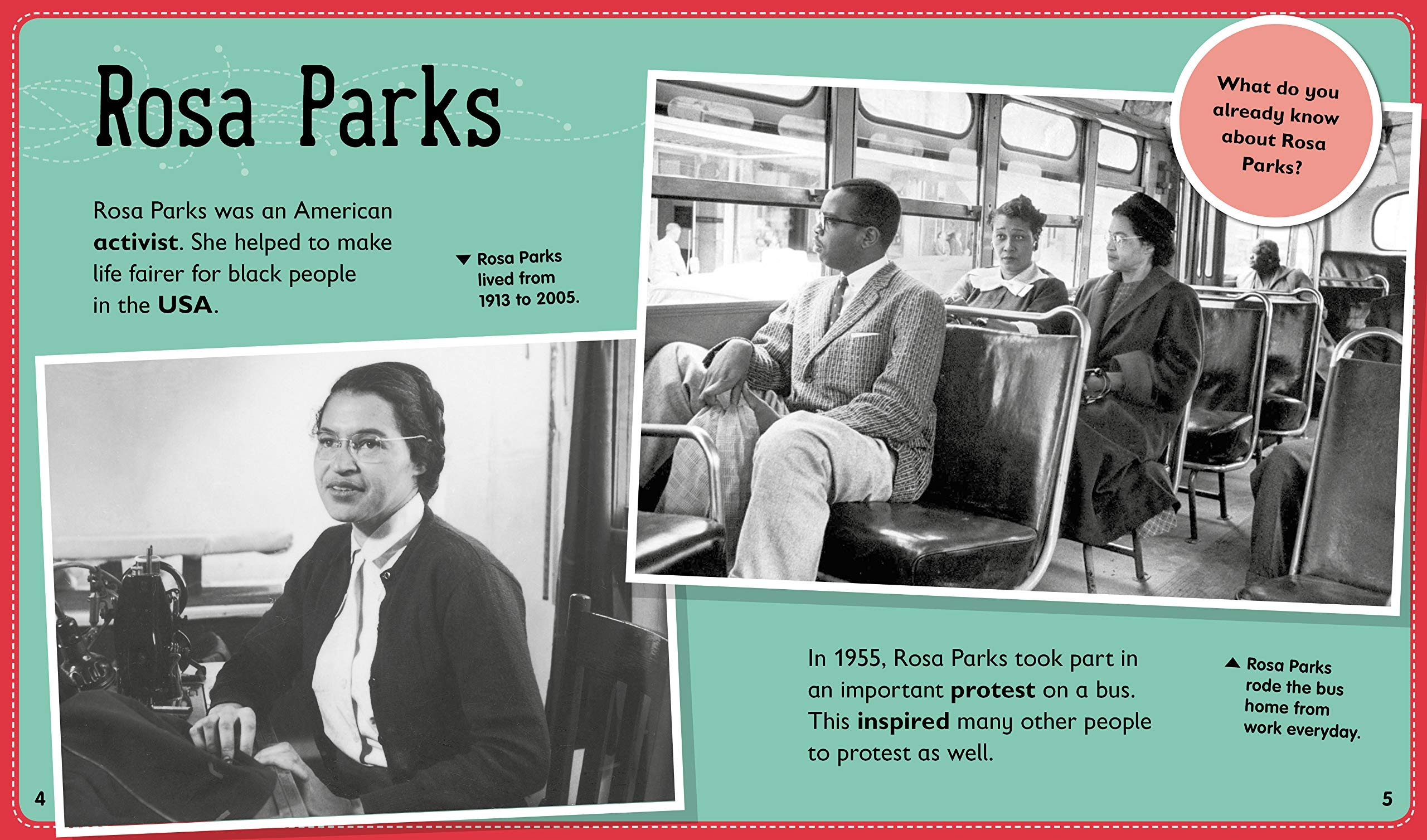 Rosa Parks (Info Buzz: Black History)