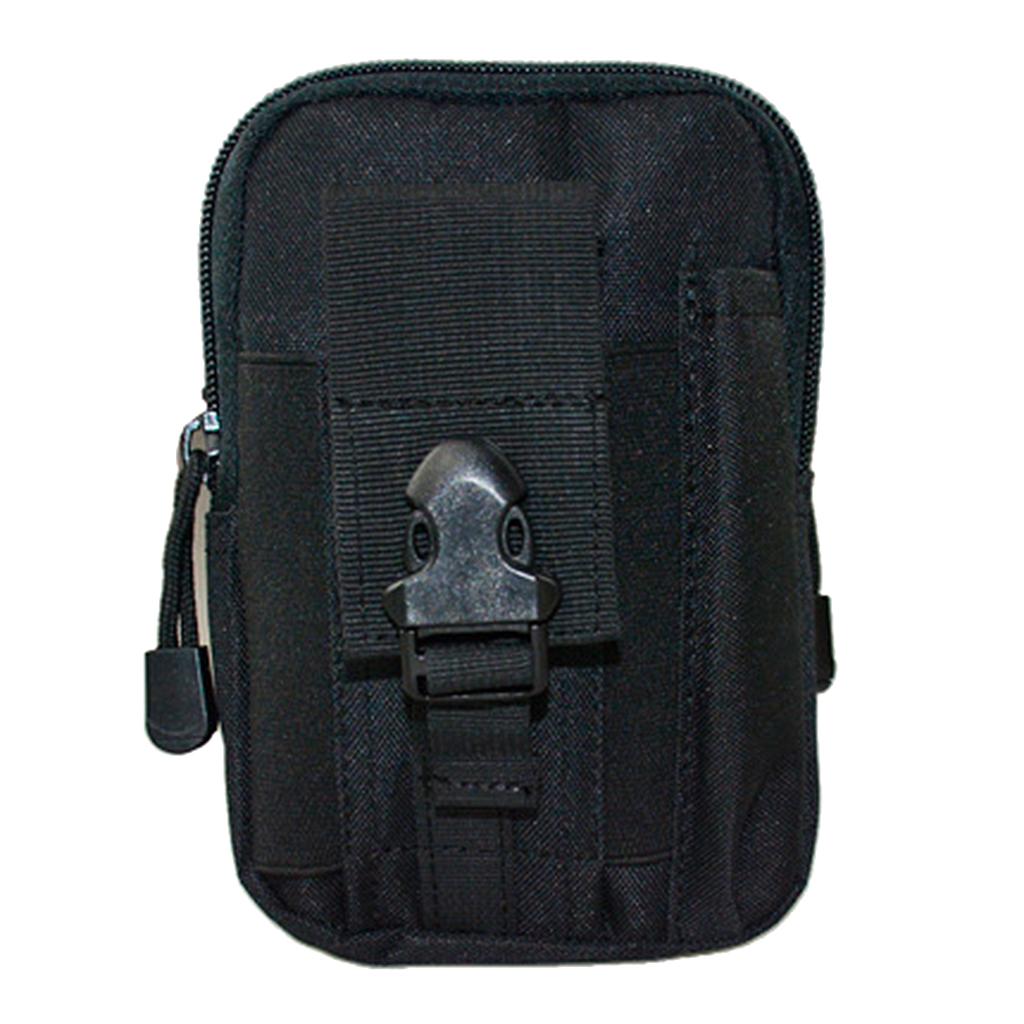 Tactical Compact 600D Oxford Cloth Waterproof Multipurpose Utility Gadget Belt Waist Bag with Cell Phone Holder for Camping Hiking Soprts