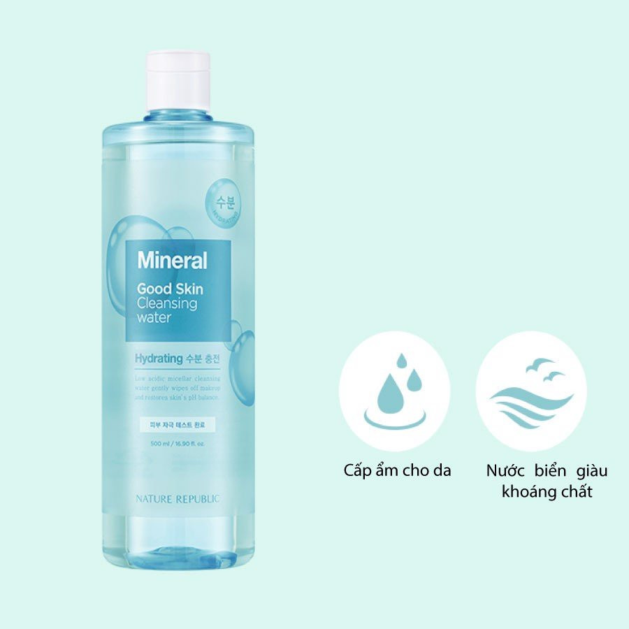 Nước Tẩy Trang Cho Mọi Da Hàn Quốc Nature Republic Good Skin Cleansing Water Làm Sạch Và Chăm Sóc Da - QuaTangMe Extaste