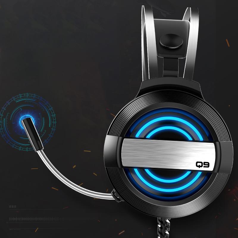 3.5Mm + USB Có Dây RGB Tai Nghe Đen Tai Nghe Chơi Game Có Mic Giảm Ồn Cho Điện Thoại Di Động Máy Tính PS4 XBOX