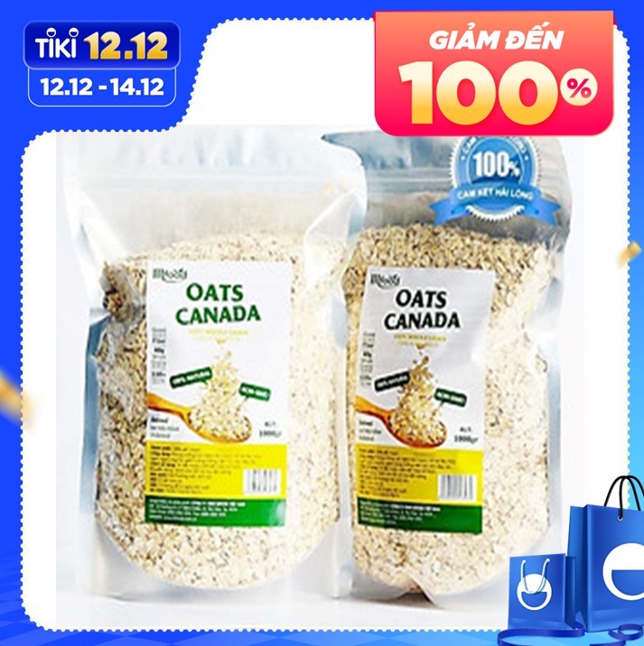 Yến Mạch Oats Canada Nguyên Chất túi 500g ( Nguyên Hạt )