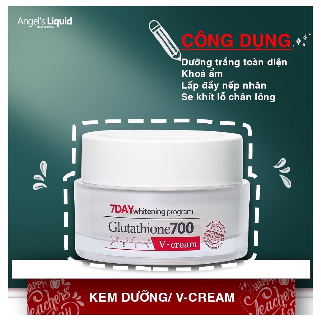 Kem dưỡng trắng da Angel's Liquid 7 Day Whitening Glutathion