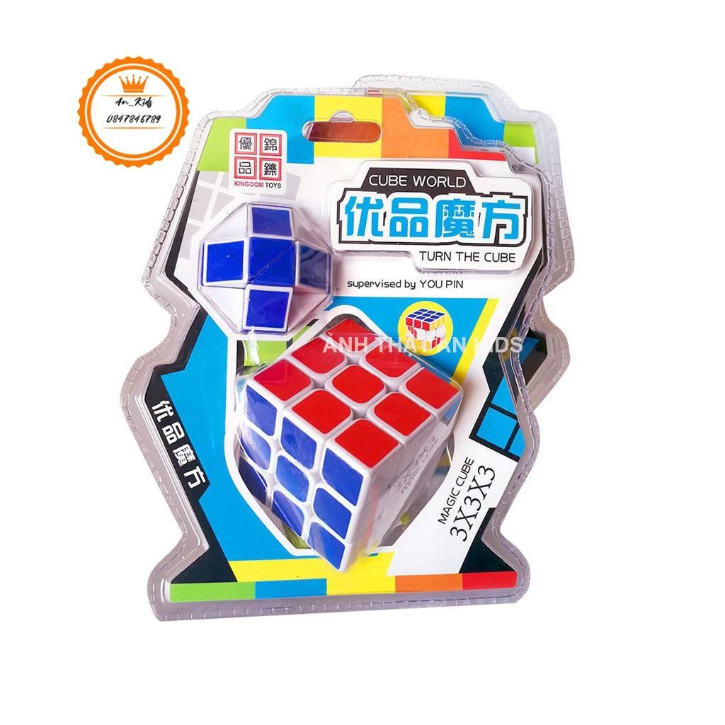 RuBik 3*3 Tặng Kèm 2 Rubic Nhỏ Giúp Bé Phát Triển Tư Duy ,Sáng Tạo