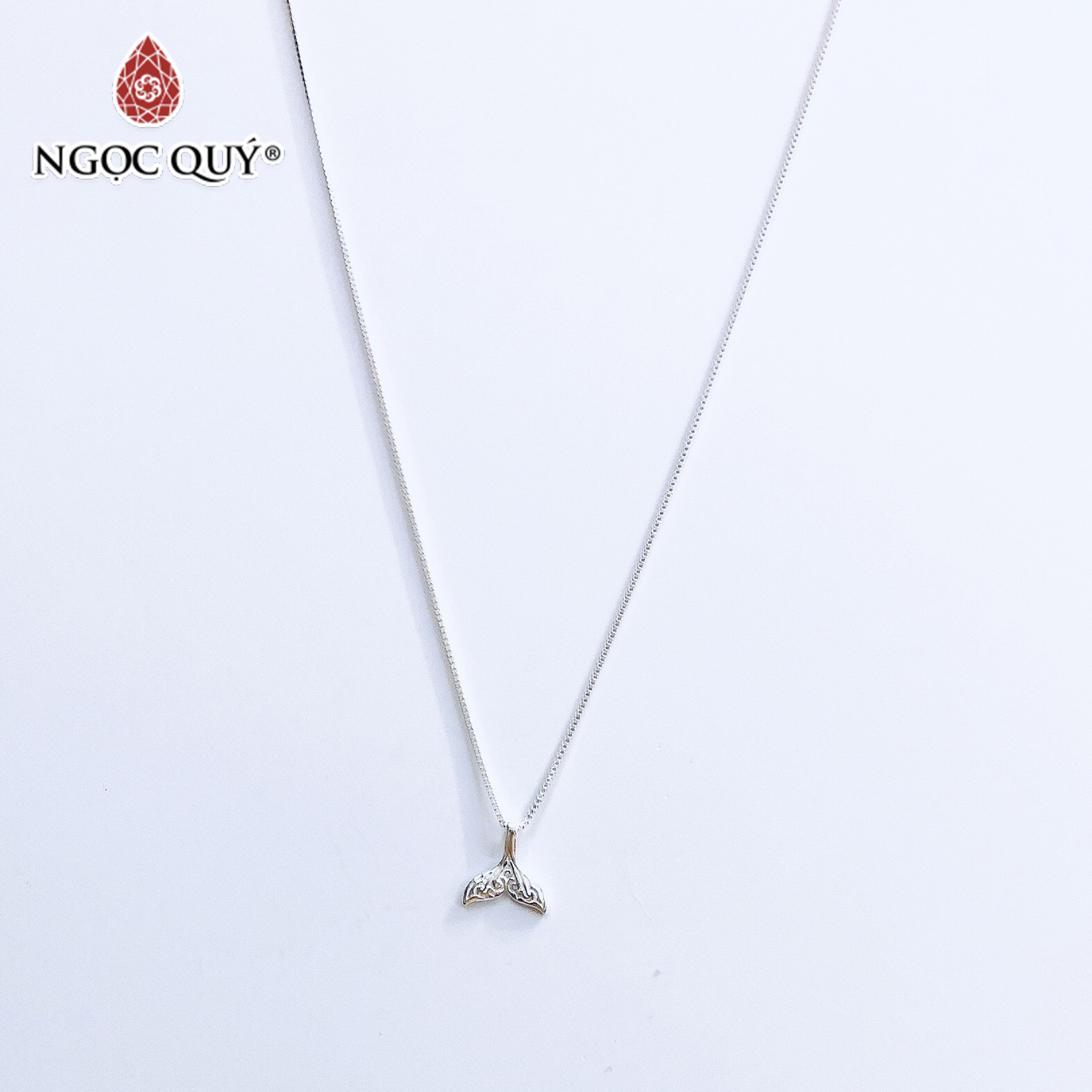 Dây chuyền bạc mặt đuôi cá - Ngọc Quý Gemstones