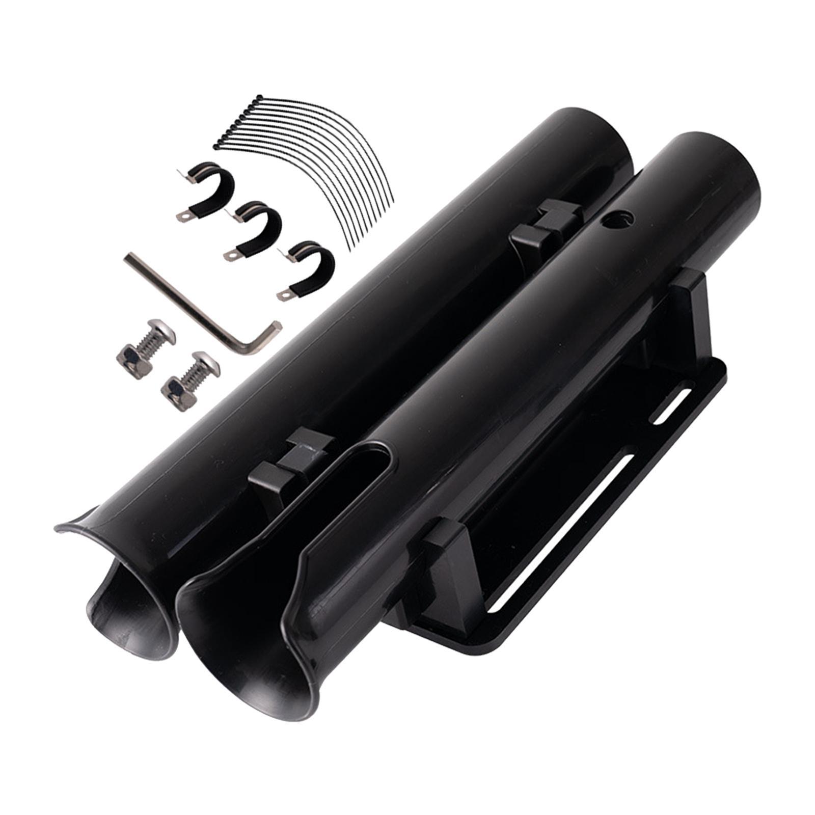 Fishing Rod Holder Fishing Accessories Holds 2 Rods with Screws Easy Mount