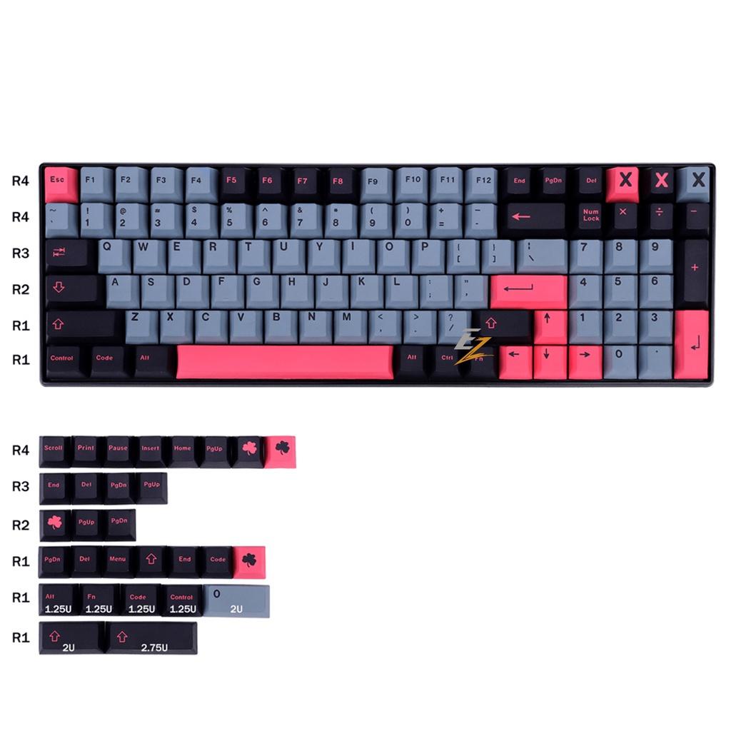 Keycap Cho Bàn Phím Cơ GMK 8008 Thick PBT Cherry Profile 129 Phím