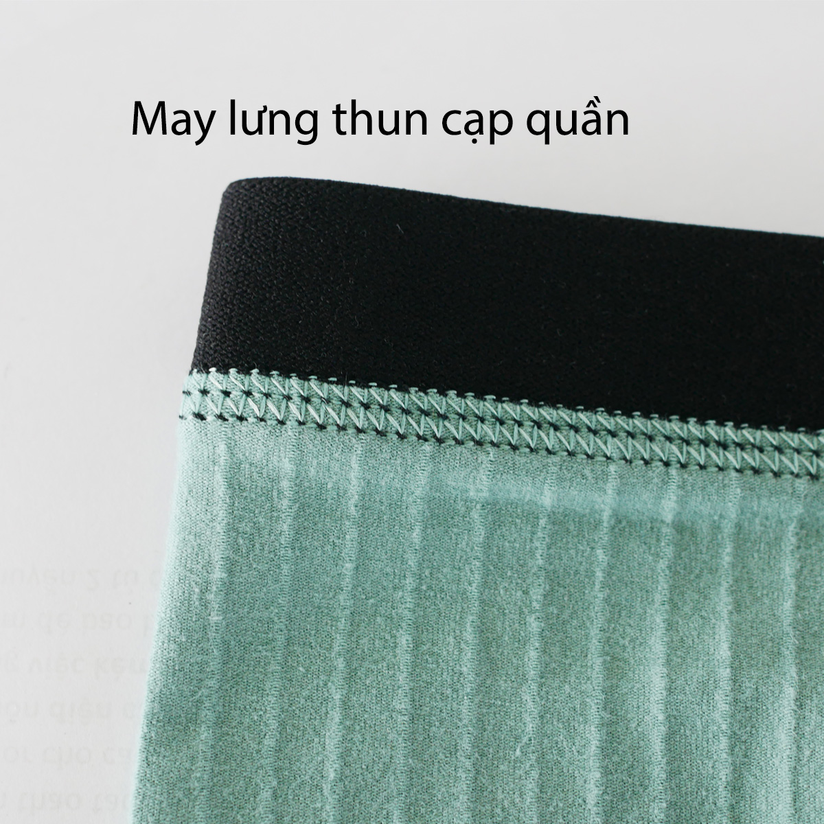 Quần lót nam boxer đùi cotton cao cấp đẹp gợi cảm Fossati Classic Rise co dãn 4 chiều màu xanh trẻ trung, vải 95% cotton 5% Spandex sọc dệt đẹp, may tôn dáng