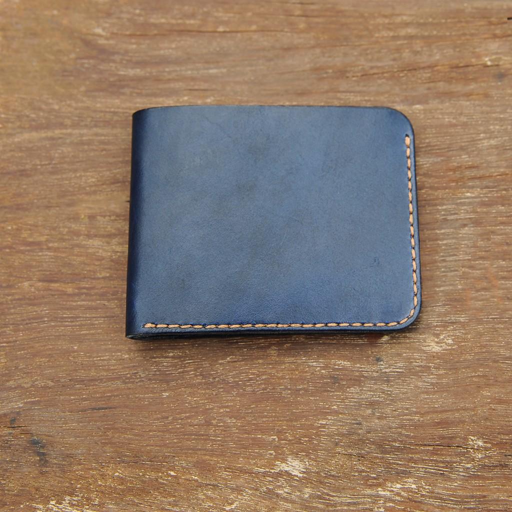 Ví nữ mini màu xanh - Đồ da handmade - DT627
