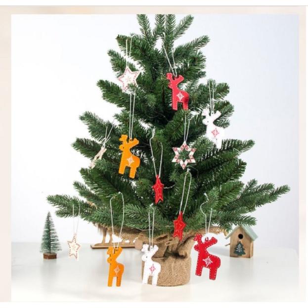 3 TUẦN LỘC, NGÔI SAO GỖ TRANG TRÍ GIÁNG SINH/NOEL