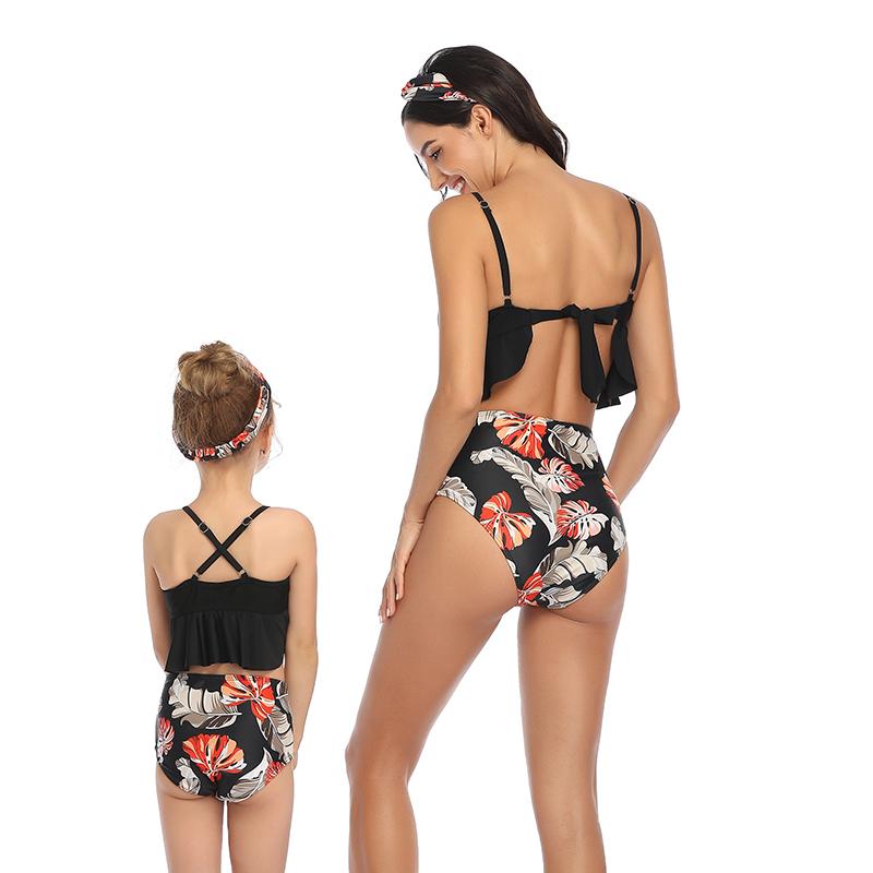 Phù Hợp Với Họ Đồ Bơi Bikini Cho Cha Mẹ Con Trai Con Gái Trẻ Em Biển Cho Trẻ Đồ Bơi Short Nữ Bộ Đồ Tắm Đầm Body