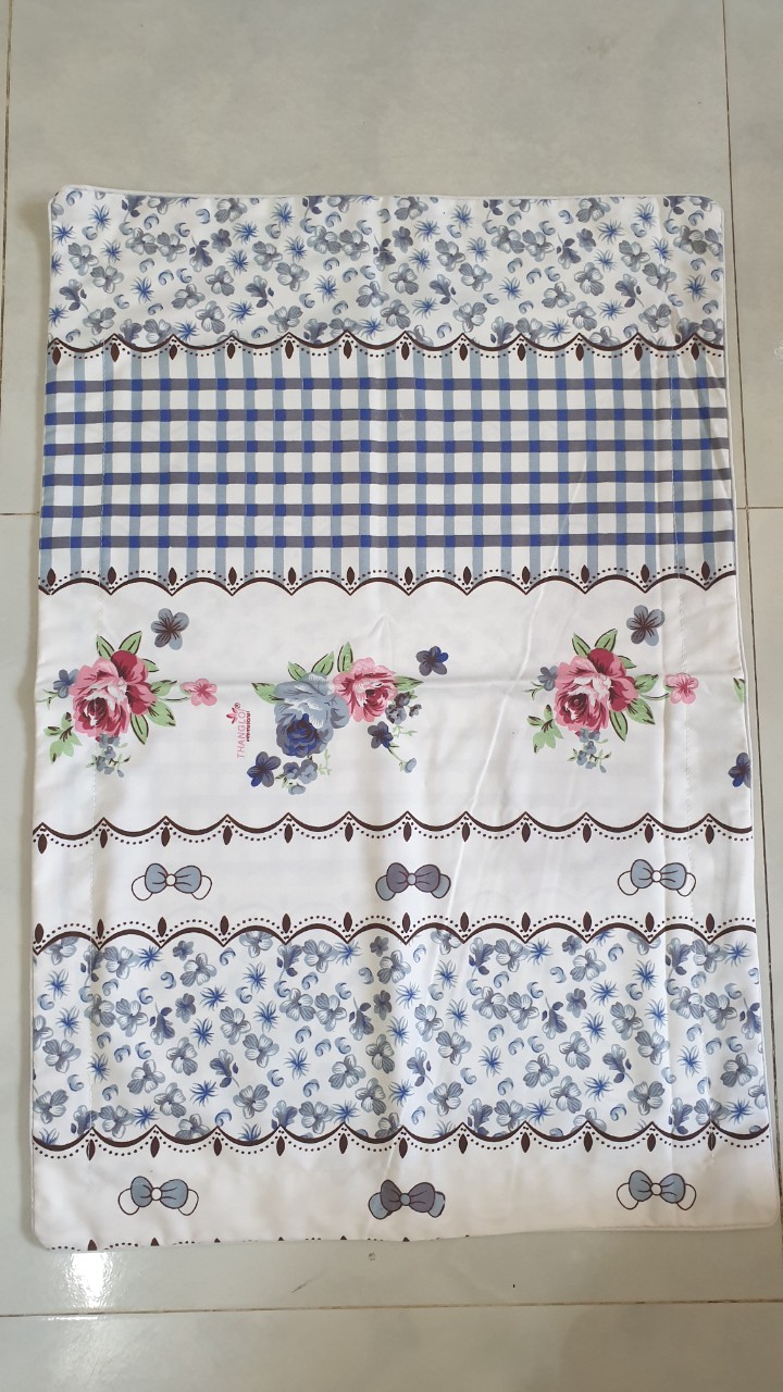 1 Cặp Áo gối 100% cotton Thắng Lợi size 40x60 có viền gân