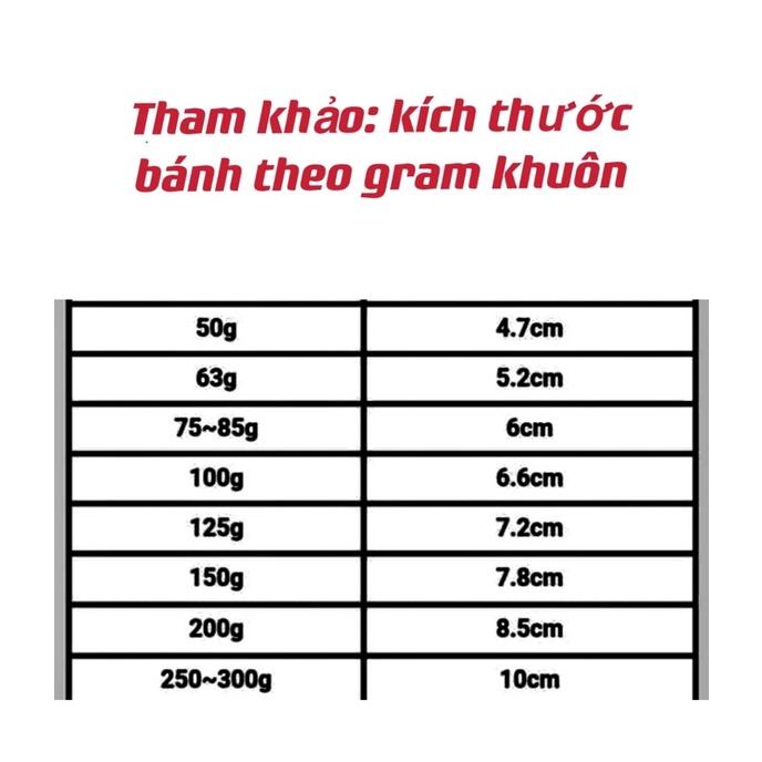 K22-Khuôn bánh trung thu-3 kiểu -4 kiểu ( 125gr)