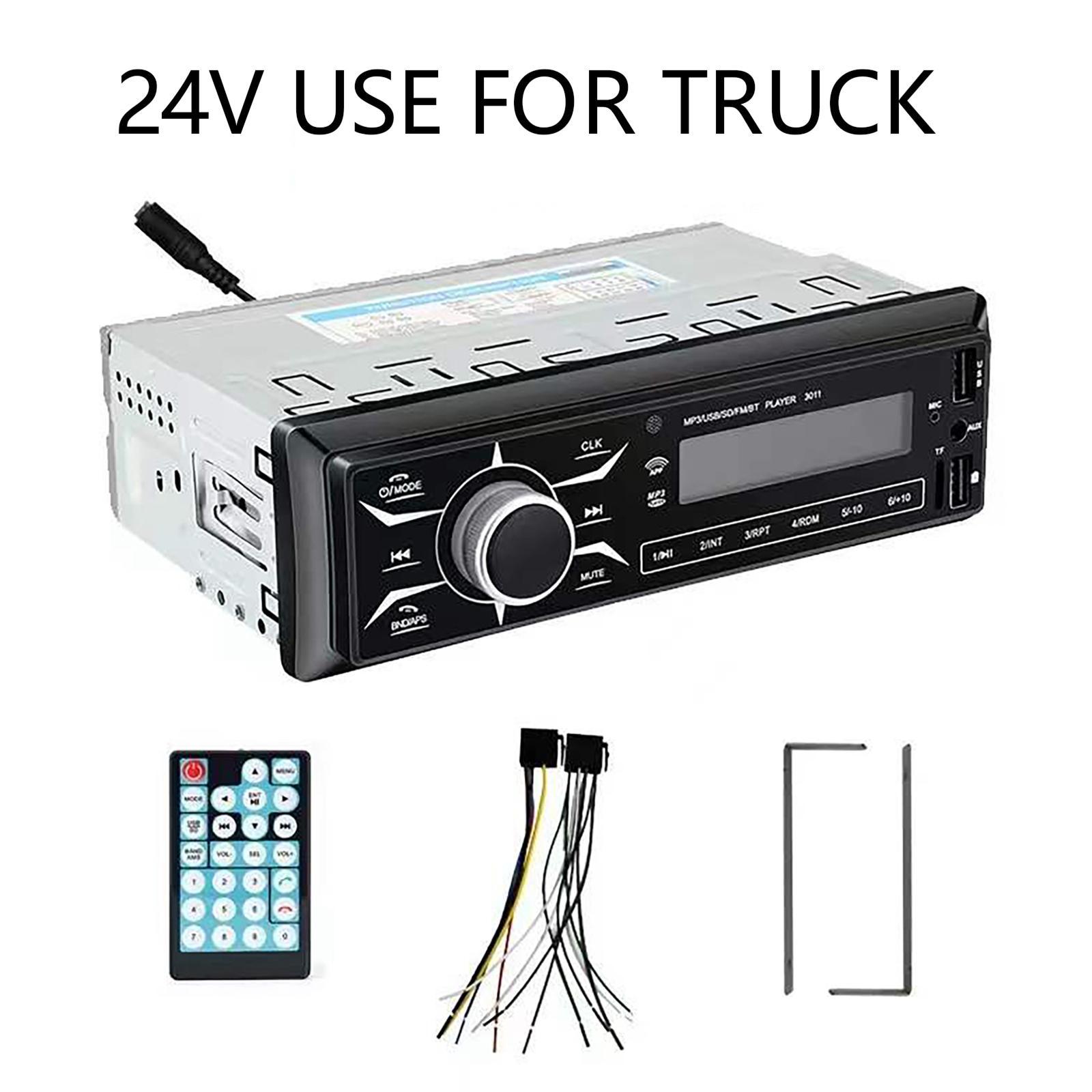 Car MP3 Player with Remote Control Universal Voice Assistant USB Drive for Truck