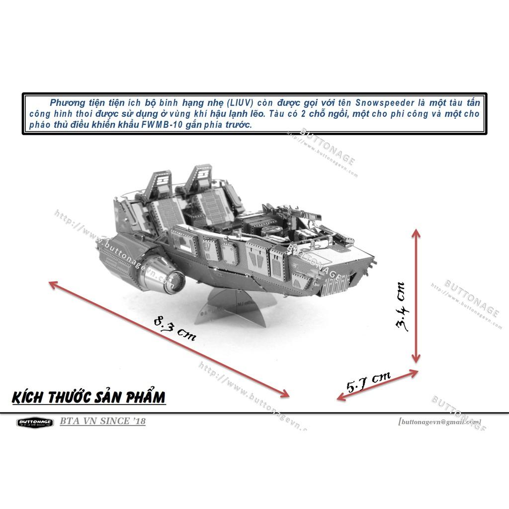 Mô Hình Lắp Ráp 3d Tàu Đệm Vũ Trang Hạng Nhẹ LIUV-Snowspeeder