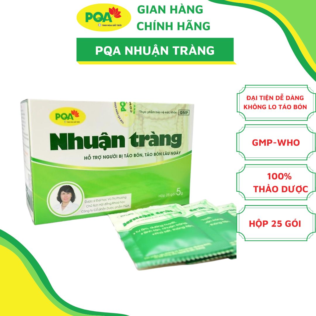 Cốm Nhuận Tràng PQA Hỗ Trợ Dưỡng Huyết, Nhuận Tràng, Dùng Cho Đối Tượng Bị Táo Bón Lâu Ngày Hộp 25 Gói