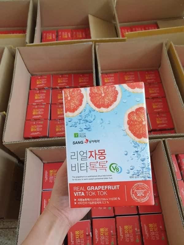 Hộp 30 gói trà bưởi REAL GRAPEFRUIT VITA TOK TOK SANG  ( không xuất hóa đơn đỏ )