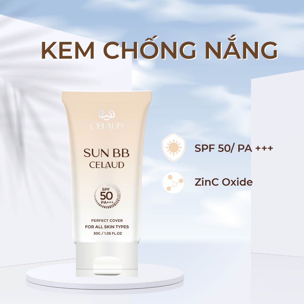 Combo sữa rửa mặt sạch sâu, nước hoa hồng làm dịu da và kem chống nắng Celaud