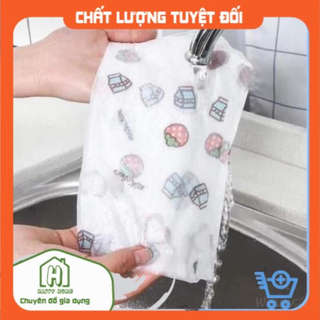 Cuộn Khăn Giấy Lau Bếp Đa Năng Màu Trắng 220 Tờ, Siêu Mềm, Siêu Dai, Có Thể Giặt Nhiều Lần