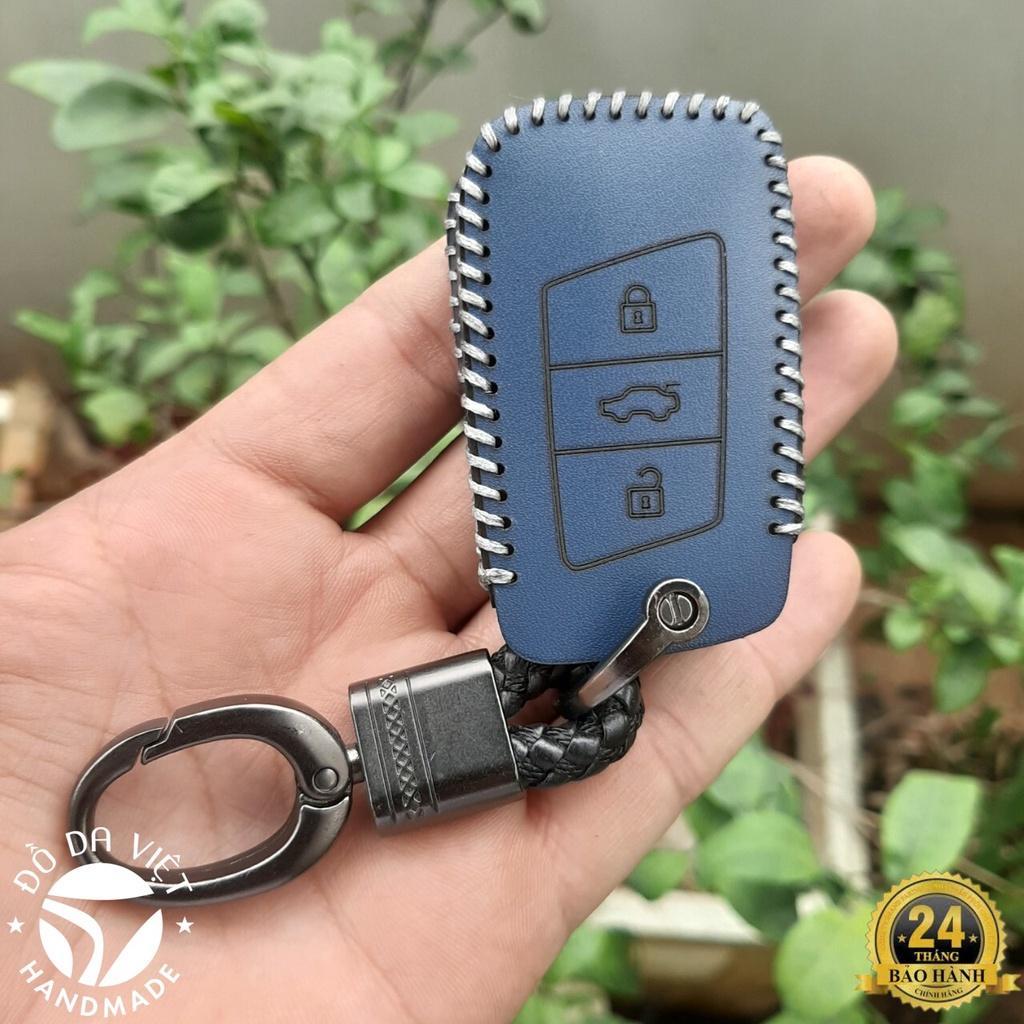 Bao da chìa khoá Ô tô Volkswagen Teramont 2022-2023, da bò thật , bảo hành 2 năm,