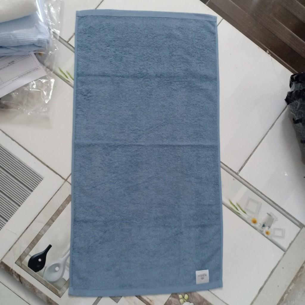 Khăn lau đầu cỡ trung 40x80cm, chất bông 100% cotton, không xù lông, thấm hút tốt, đặc biệt nhanh khô và không phai màu