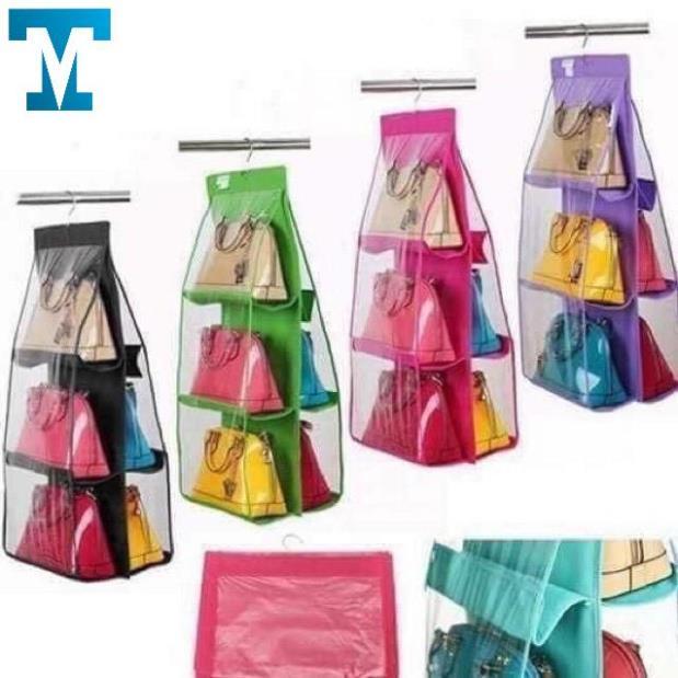 Túi treo giỏ xách 6 ngăn đa năng cao cấp chắn bụi tiện dụng
