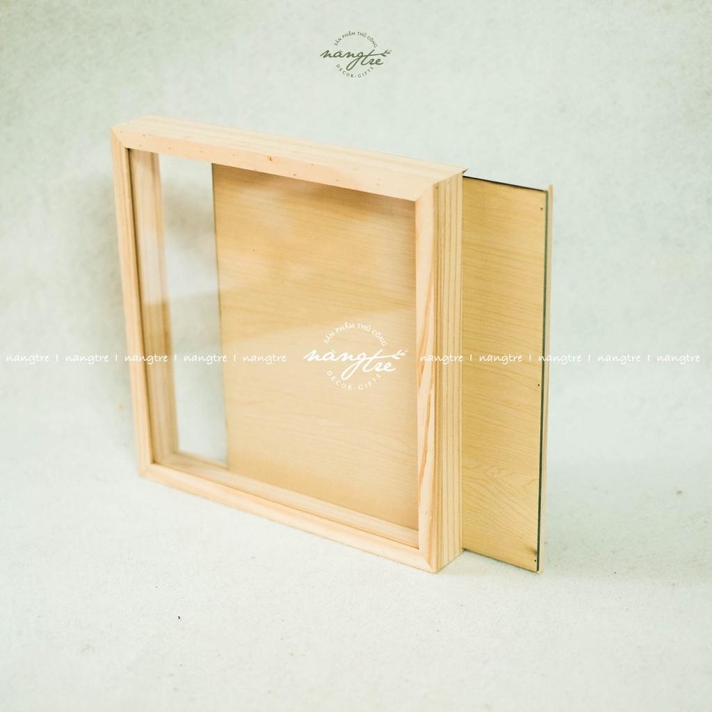 Khung tranh hộp - hộp gỗ trang trí