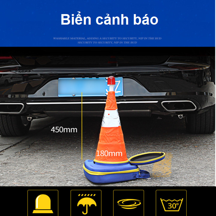 Bộ dụng cụ cứu hộ 9 món ô tô khẩn cấp cho xe ô tô, xe hơi nhãn hiệu Goodyear 3049 - Hàng nhập khẩu