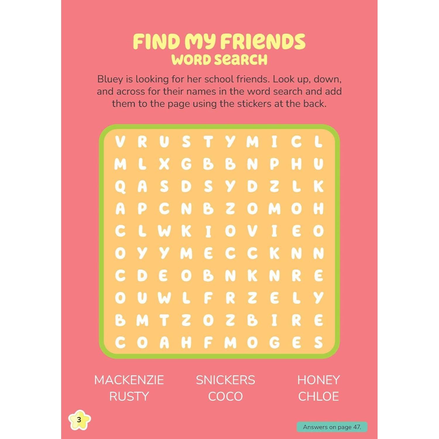 Sách Bluey Stickertivity: Best Friends