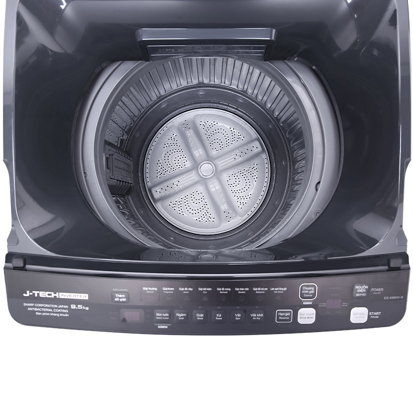 Máy giặt Sharp Inverter 9.5 Kg ES-X95HV-S - Chỉ giao Hà Nội