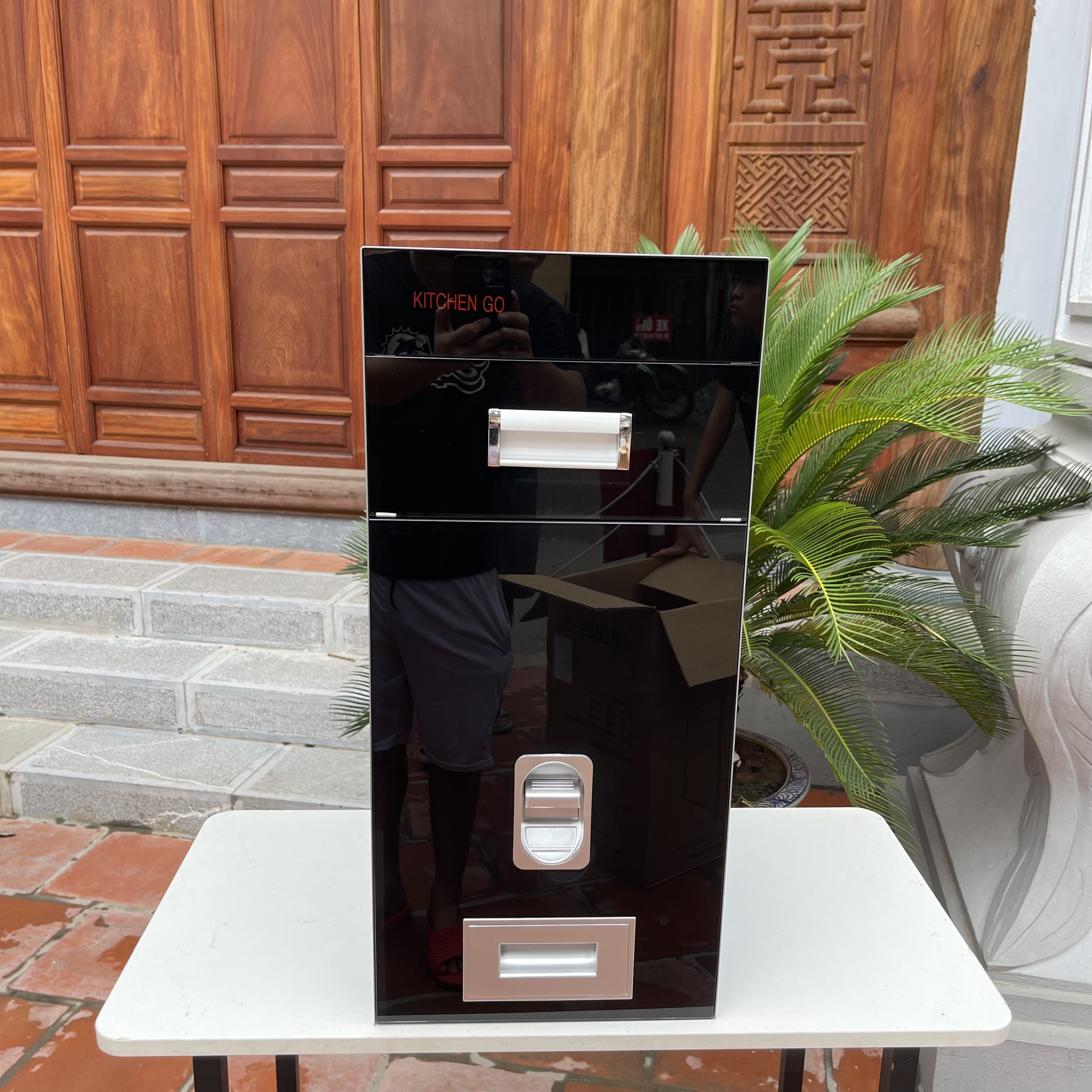 Thùng Đựng Gạo Thông Minh KITCHENGO - Gương Cường Lực - Bảo Hành Vĩnh Viễn