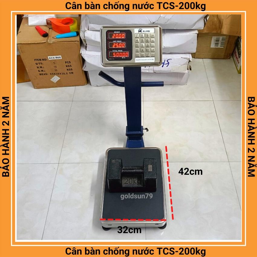 cân bàn điện tử tính tiền chống nước HAWK - 200kg cực kỳ chắc chắn dùng cho cân hải sản ( bảo hành 2 năm )