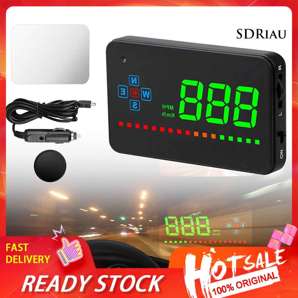 Bộ Hiển Thị Tốc Độ Trên Kính Chắn Gió Có Cổng Sạc Usb Kèm Phụ Kiện Cho Xe Hơi